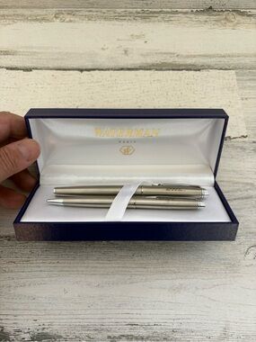 Waterman Paris Vintage Pen Set Fountain & Ballpoint Pens DHL Logo Gift Set NIB